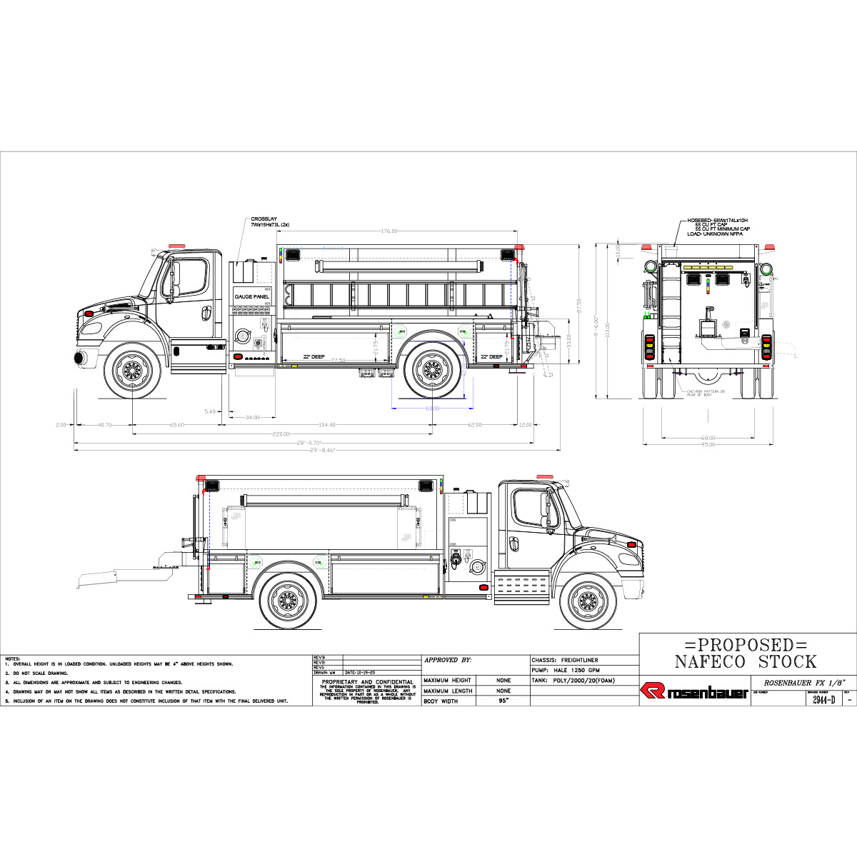 2 Door FL 2000 Gallon Tanker (P2944)