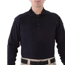 First Tactical Mens Cotton Polo LS Midnight Navy 