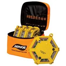 Aervoe HD Classic Road 4-Flare Kit, Amber LEDs w/Storage Case 
