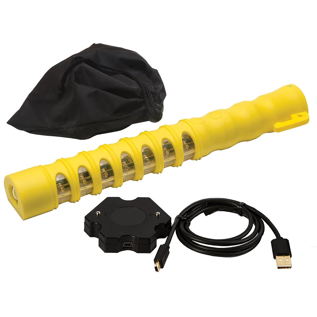 Aervoe Baton Traffic Single Flare, Amber LEDs w/ Chargers 