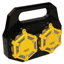 Aervoe 2 Flare Kit, Amber LEDs w/Charging Case, Safety Yellow 