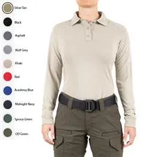 First Tactical Ladies Long Sleeve Performance Polo 