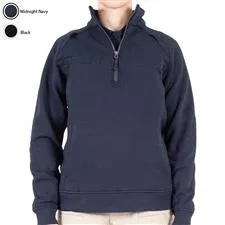 First Tactical Ladies JobShirt Cotton, Quarter Zip 