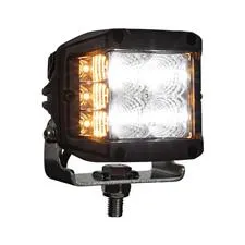 BuyPro 4" Wide LED Flood Light w Strobe, Square Lens 