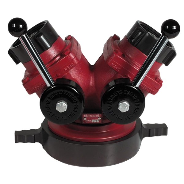 Akron Suction Siamese Valve (2) 2.5" F x 2.5" F 