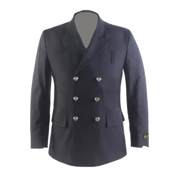 Flying Cross Dress Coat Poly/Wool N.O. Blue