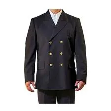 Anchor Dress Coat, Class A, Dbl Breasted, Navy, 6 Gold FD