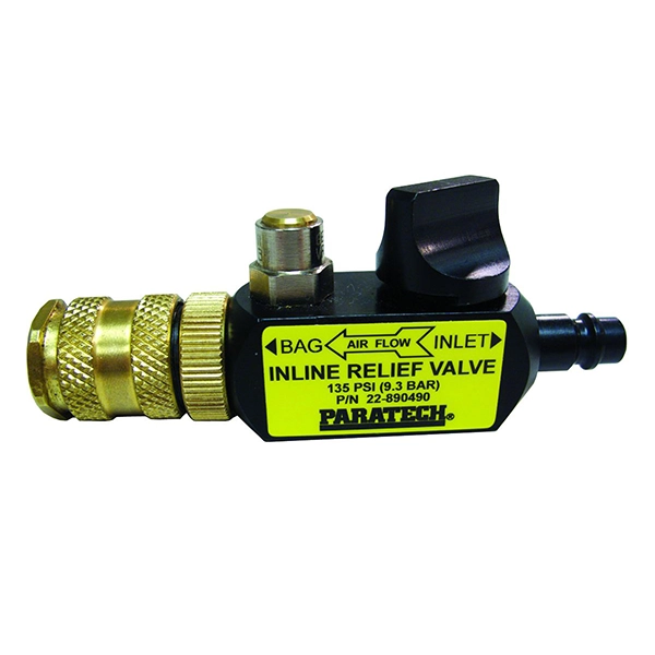 Paratech Inline Relief Valve w/ Shutoff 