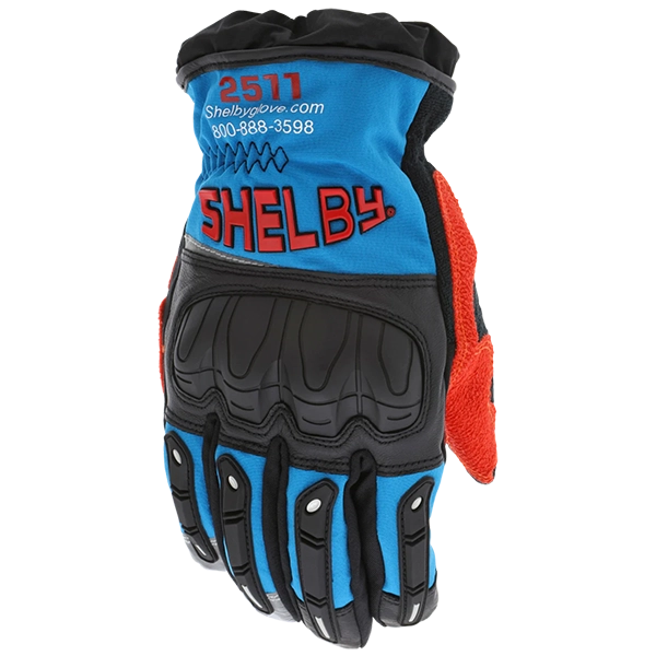 Shelby Rescue Xtrication Glove, Blue-Black, Gauntlet