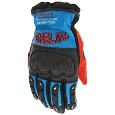 Shelby Rescue Xtrication Glove, Blue-Black, Gauntlet 