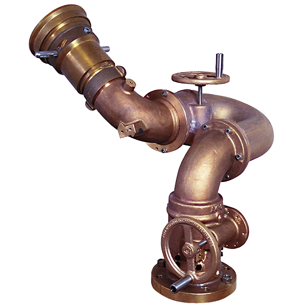 Akron Monitor, Conquest Dual handwheel, Brass