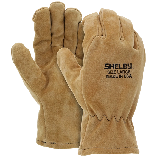 Shelby Glove, Tan Pigskin Fed Cal-OSHA
