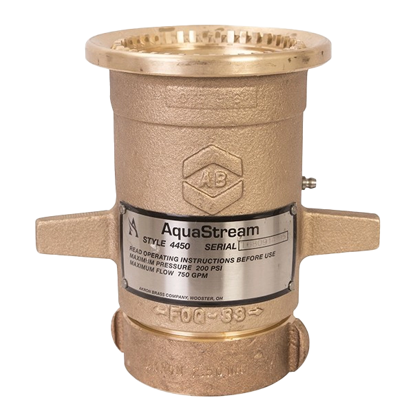 Akron Nozzle, Aquastream, 2.5", Brass 