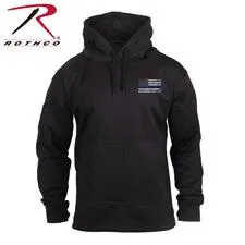 Rothco Thin Blue Line Black Conceal Carry Hoodie