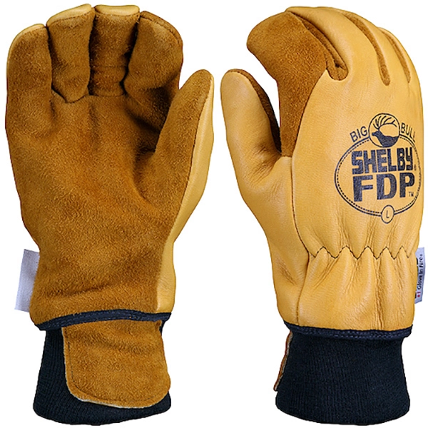 Shelby Tan Elkhide Glove RT7100, Wristlet, NFPA