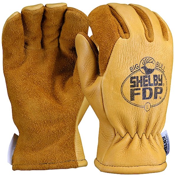Shelby Tan Elkhide Glove RT7100, Gauntlet, NFPA