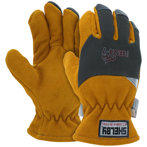 Shelby Cowhide/Simplex Kevlar Glove, Gauntlet, Crosstech