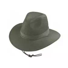Henschel Hat-Olive Grn Aussie Breezer 3" Brim P/C Mesh 