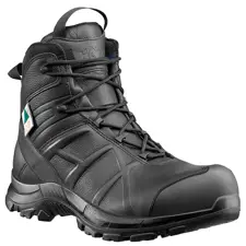 Haix Black Eagle Safety 55 Mid Side Zip Boot, Black 