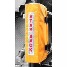 Ladder Cover, "Stay Back" Yellow 8"D x 9"W x 24"H
