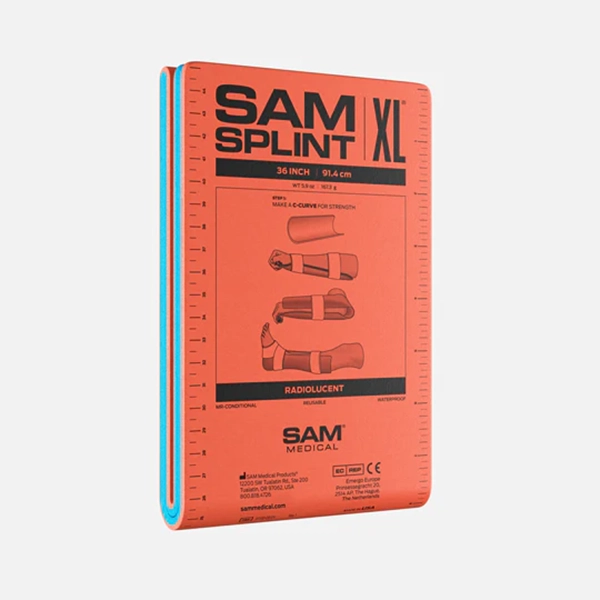 SAM Splint, 36" Length Splint Flat Design and Orange Color