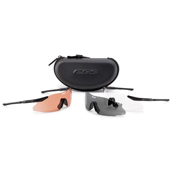 ESS ICE Tactical Kit Ballistic Safety Glasses, 2 Lenses Incl.