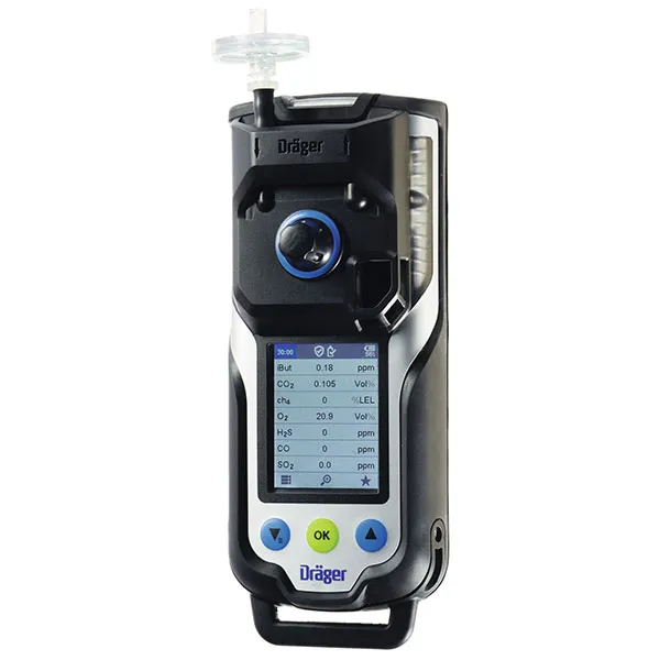 Draeger Gas Monitor X-AM 8000 Kit, LEL, CO, H2S, O2, HCN