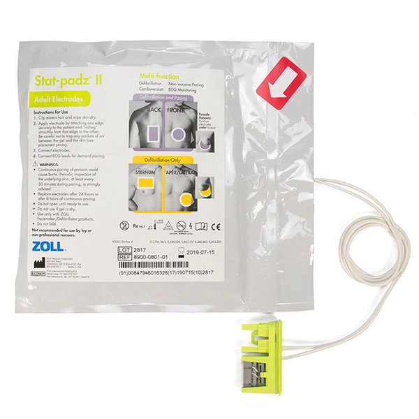 Zoll Stat Padz II Adult Multi- Function Electrodes, AEDPlus
