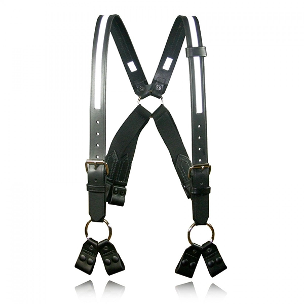 Boston Leather Suspender Snap On Loop, Reflective, Long