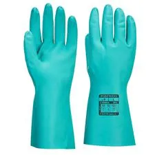 Portwest Nitrosafe Plus Glove Chemical, Gauntlet Green