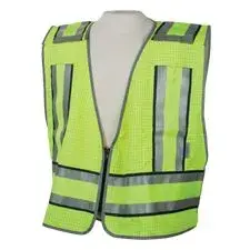 AV 5-Pt Breakaway Safety Vest, L/Y, Carbon Fiber Ripstop 