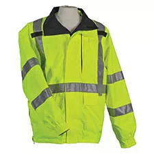 AV Reversible Rain Jacket, Hi-Viz Yellow/Black, Class 3 