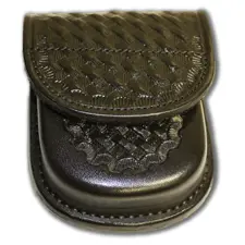 Don Hume Handcuff Case, Black Basketweave, w/ Velcro Flap 