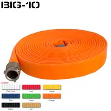 Key Fire Hose, Big-10 Hose 2.5" x Length, DJ, 2.5" NH 