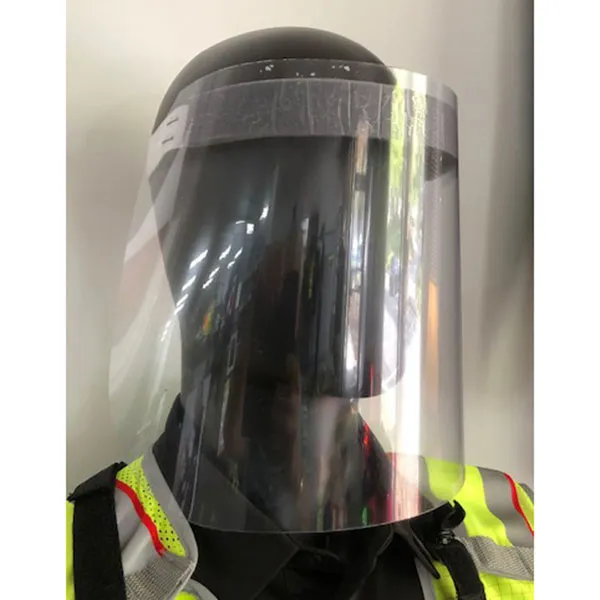 Mylar Faceshield, Elastic Band Foam Pad, Clear Shield, .1 mil 