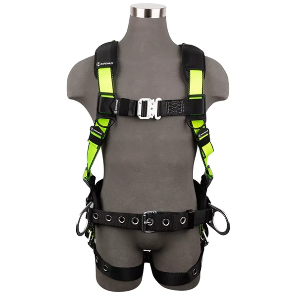 Safewaze Pro Construction Harness 3D, QC Chest, TB Legs 