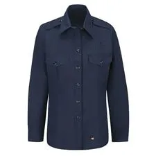 Workrite Shirt, Ladies, Navy, LS, Nomex, 4.5 oz 