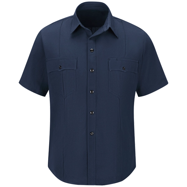 Workrite Station 73 Uniform Shirt, SS, Navy 