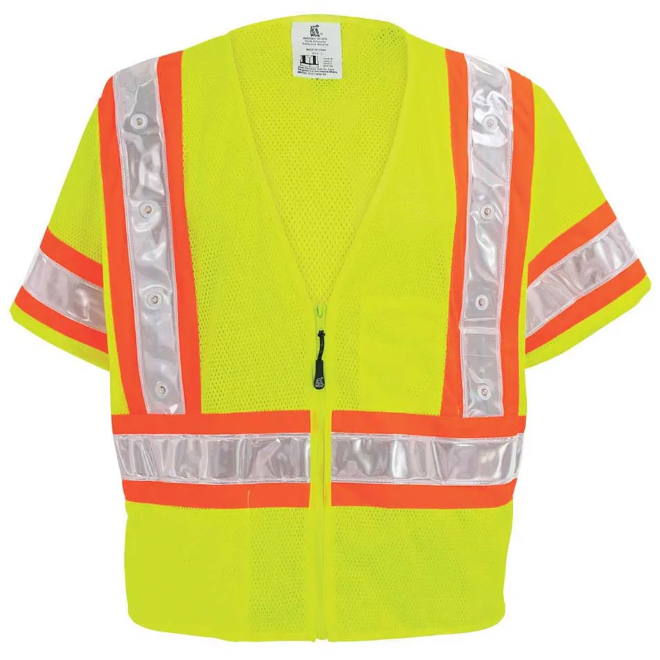 FrogWear ANSI Class 3 High-Vis Mesh Vest with LED Lights 