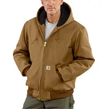Carhartt Flannel-Lined Jacket Brown, Sz L **CTSJ140