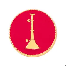 Blackinton Collar Insignia Gold, SIngle Bugle 