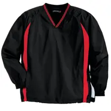 Sport-Tek Tipped V-Neck Raglan Wind Shirt