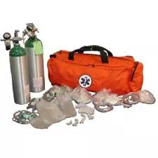 NAFECO Oxygen Kit w/ Bag  & 'D' Cylinder, Navy 