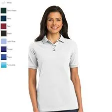Port Authority Polo, Ladies SS Pique Knit 