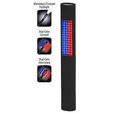 Nightstick Multipurpose Safety Flashlight with Red-Blue LEDs 