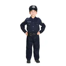 Aeromax Jr Police Officer Suit Sz: 2/3 