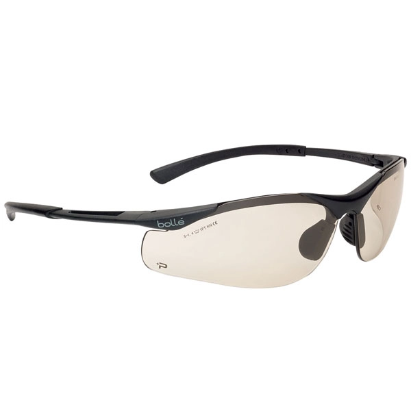 Bolle Contour II Glasses Copper Lens, Black Frame 