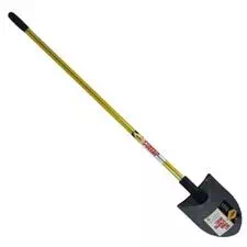 Nupla Shovel, Round Point 48" Straight Handle 