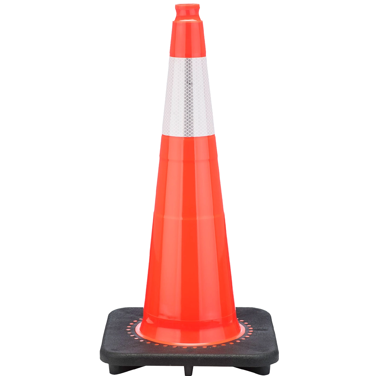 JBC Orange Traffic Cone, 28" 6" Reflective Collar 