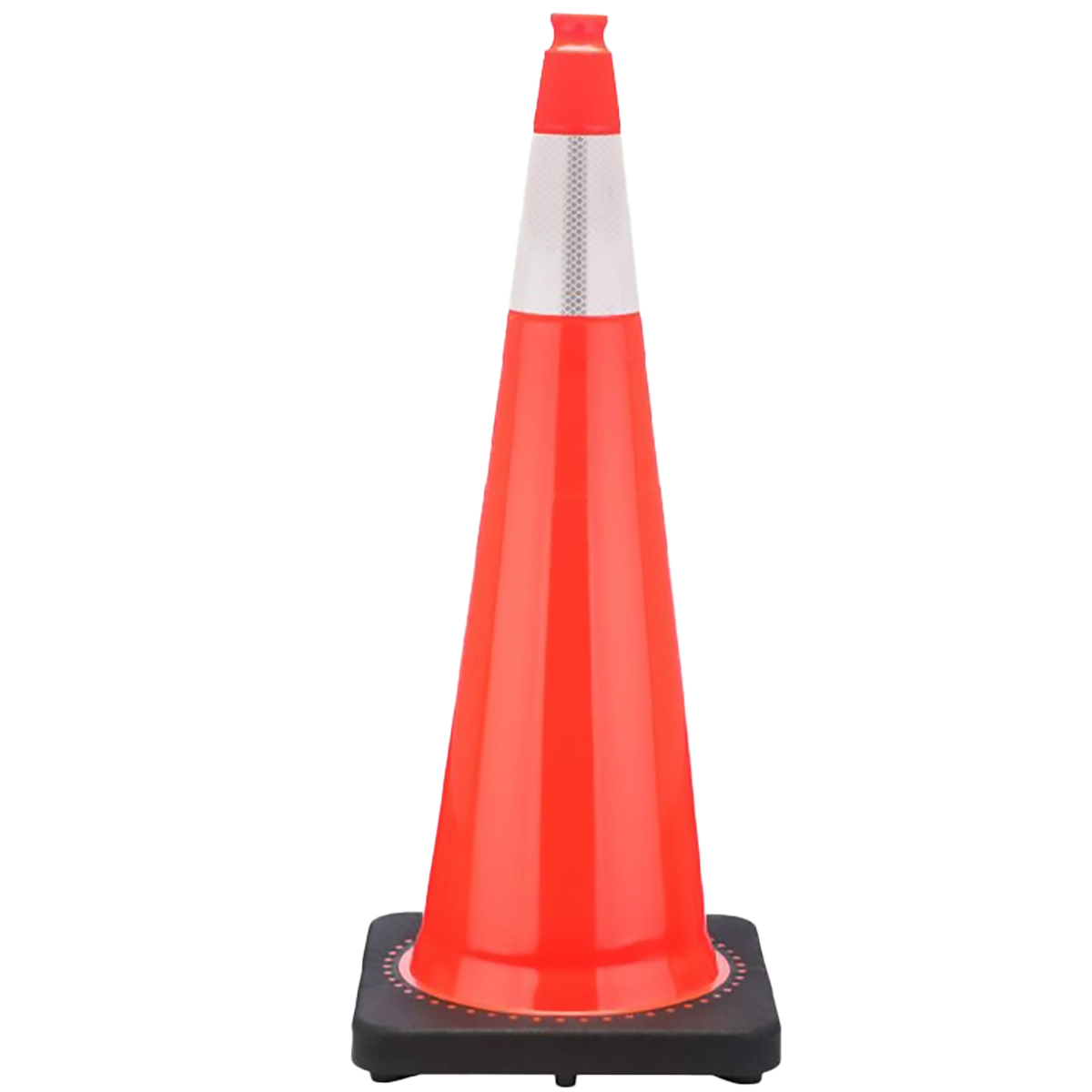 JBC Orange Traffic Cone, 36" 6" Reflective Collar 